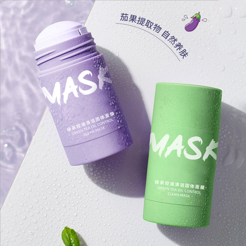Green Tea Mask Clay Stick Face Mask Skin Care Deep Clean