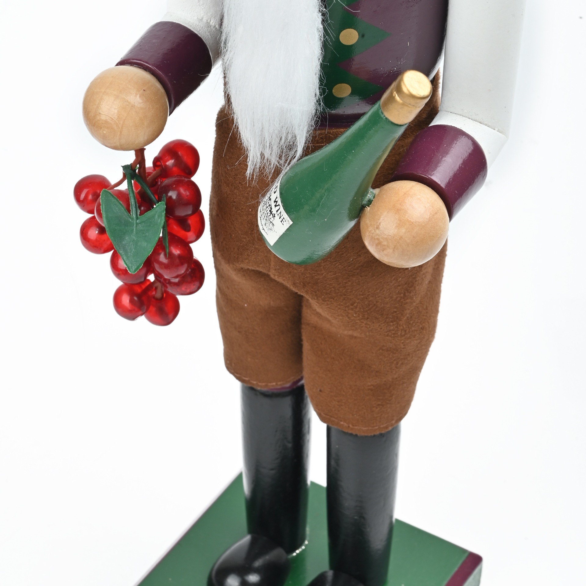 Hombre de vino cascanueces soldados marionetas 38CM decoración de Navidad ornamentos artesanías