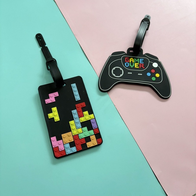 人気の PVC 防水ゲーム機荷物タグ、荷物チェックアウト紛失防止タグ、パーソナライズされた旅行ファッション タグ|undefined