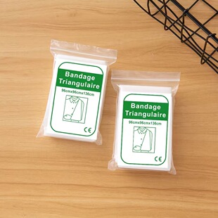 Non-woven triangle towel 96*96*136cm dressing fixed triangle bandage life-saving bag accessories factory outlet