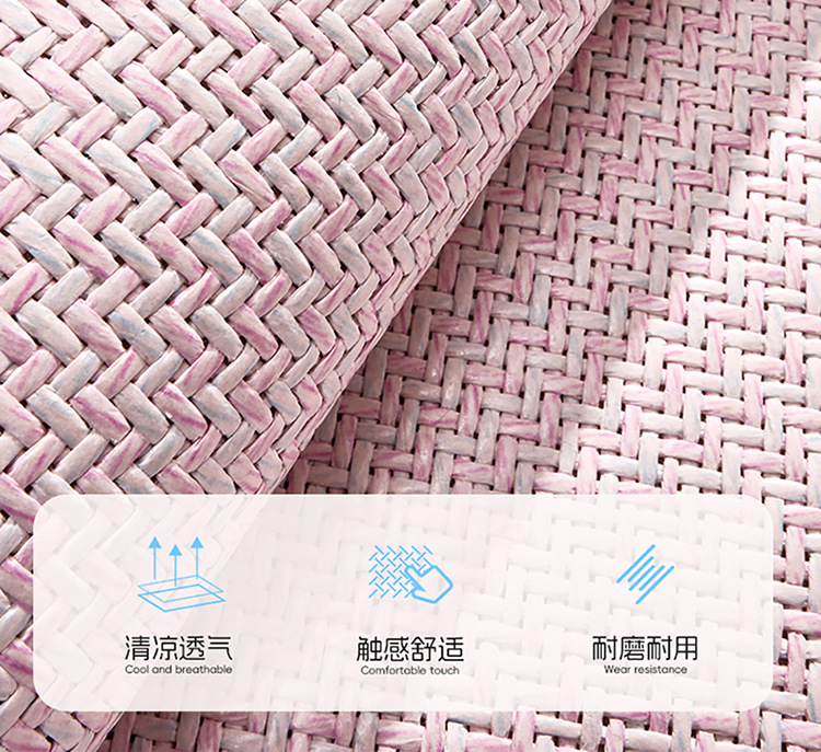 Summer Car Seat Cushion Single-Piece Three-Piece Set, Ice Rattan, Universal for All Seasons, Breathable Ice Silk, Non-Slip, Durable Car Single Seat Cushion