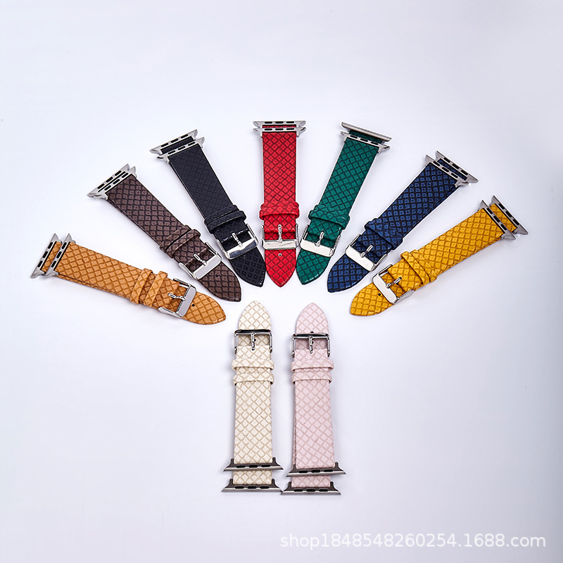 现货新款适用于苹果手表iWatch8 男女通用38/45/MM针扣调节手表带