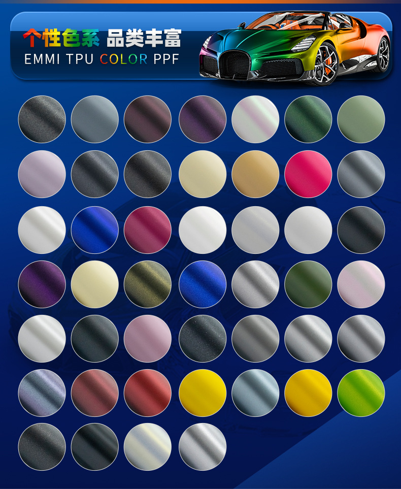 New Matte Full Series Ppf Factory Wholesale White Matte Black White Red Purple Invisible Car Wrap Tpu Car Color Change Film