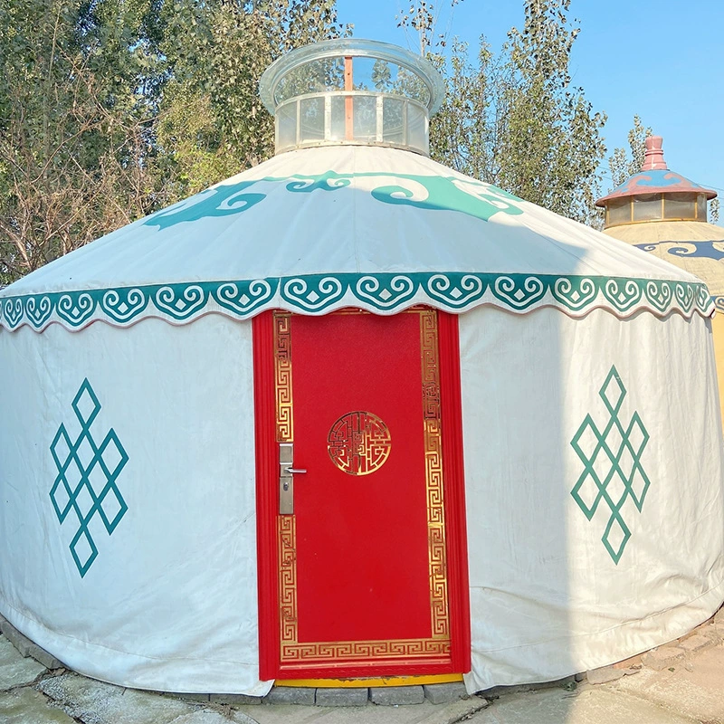 Стальная сетчатая юрта, палатка для степи, уличный туризм, питание и размещение, утолщённая, ветро- и теплоустойчивая развлекательная юрта