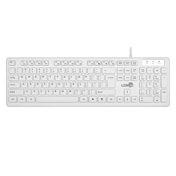 acrylic white black light and thin keyboard