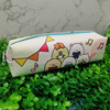 Capacious high quality pencil case, teaching polyurethane cartoon storage bag for elementary school students