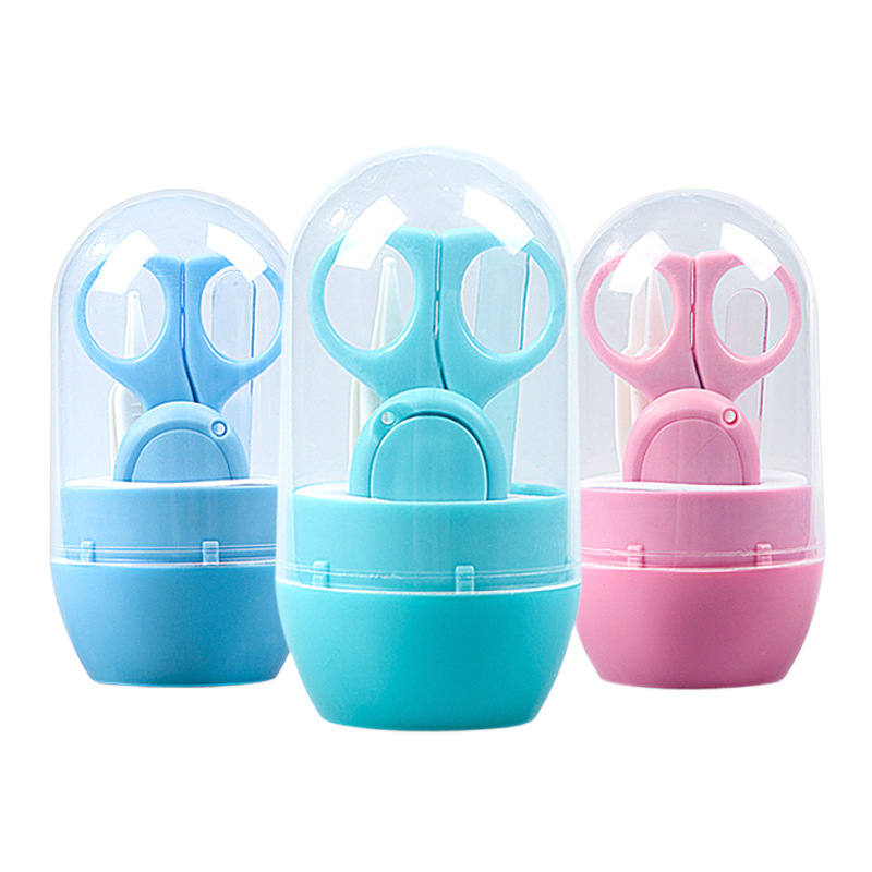 Set de Cortaúñas para Bebé Acero Inoxidable Anti-pellizcos, Seguro para Recién Nacidos y Niños