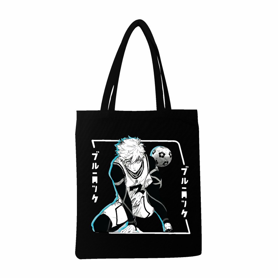 Blue Lock蓝色监狱印花帆布袋单肩包学生休闲全球外贸手提购物袋