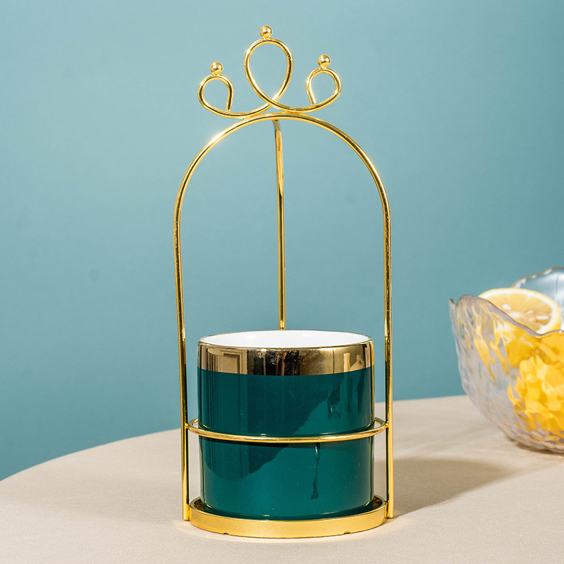 Nórdico luz lujo fruta tenedor cuchara cerámica tarro de almacenamiento traje creativo Luna pastel cuchillo tenedor cuchara de acero inoxidable fruta tenedor hogar