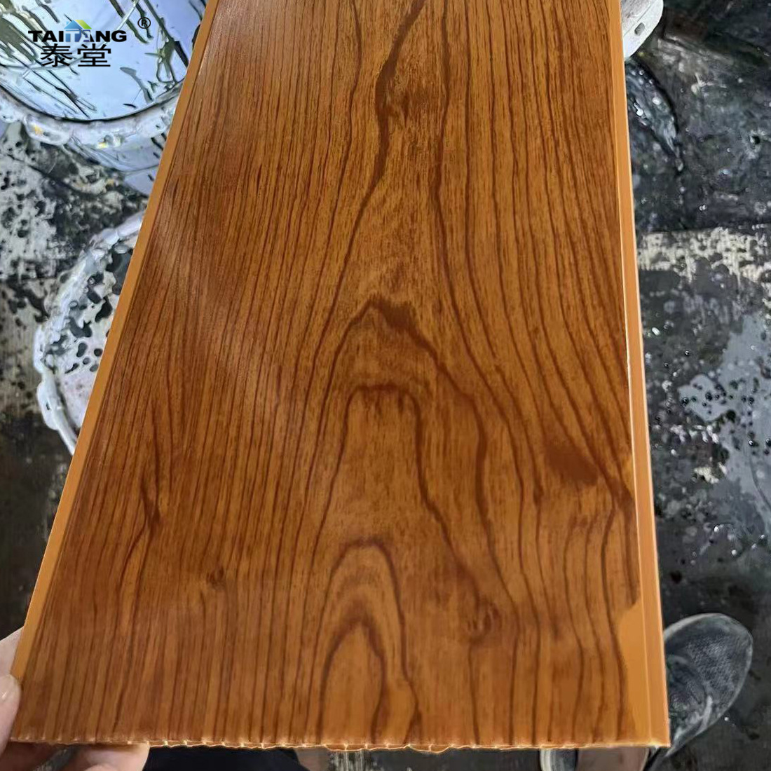 Philippines Plastic Laminated Pvc Ceiling 200Mm8M Flat Wood