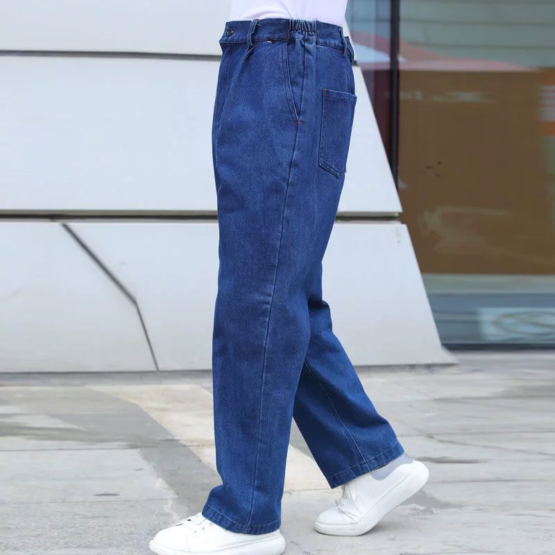 Джинсы мужская охрана труда рабочая одежда брюки мужские свободные прочные износостойкие эластичные рабочие брюки для сварщика
