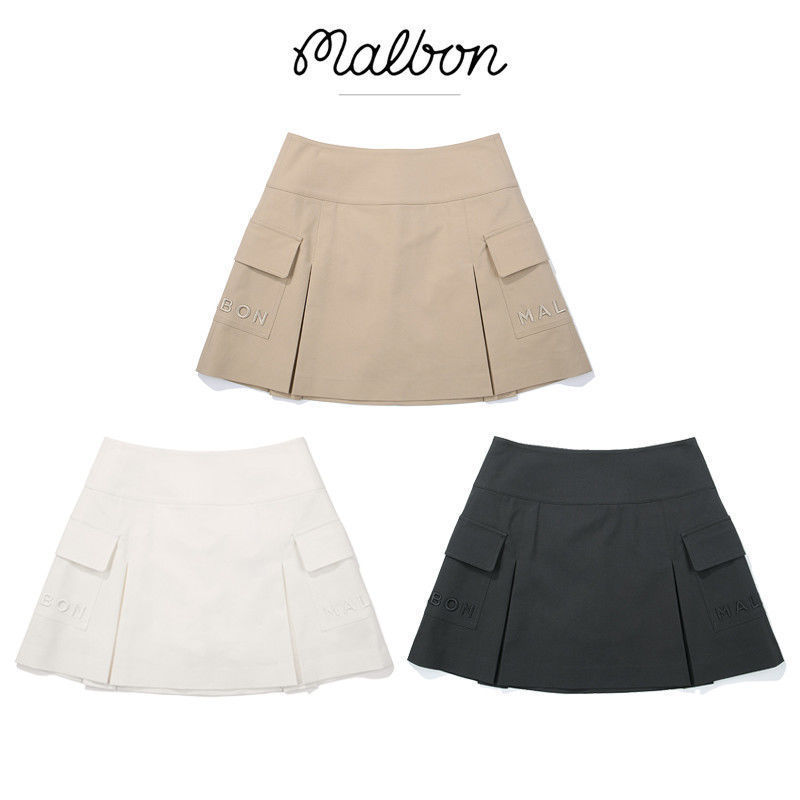 2025 Spring New Korean Golf Clothing Women's Workwear Pocket Short Skirt Fashion Versatile Pleated Skirt