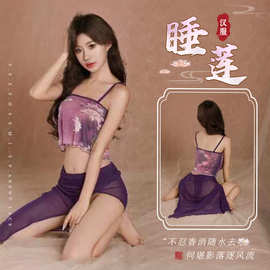 夜火火情趣内衣性感长裙复古角色扮演跨境分销批发古典风透视诱惑