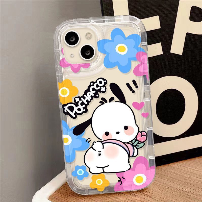 翘臀帕恰狗iPhone15ProMax手机壳14pro/13苹果12全包11透明软壳