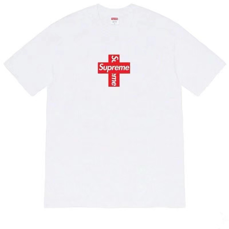 ヨーロッパとアメリカのトレンディなブランド 270 グラム純綿ストリート Sup レタールーズ半袖 Tシャツ男性と女性のクラシックプリントジョイント Tシャツ夏|undefined