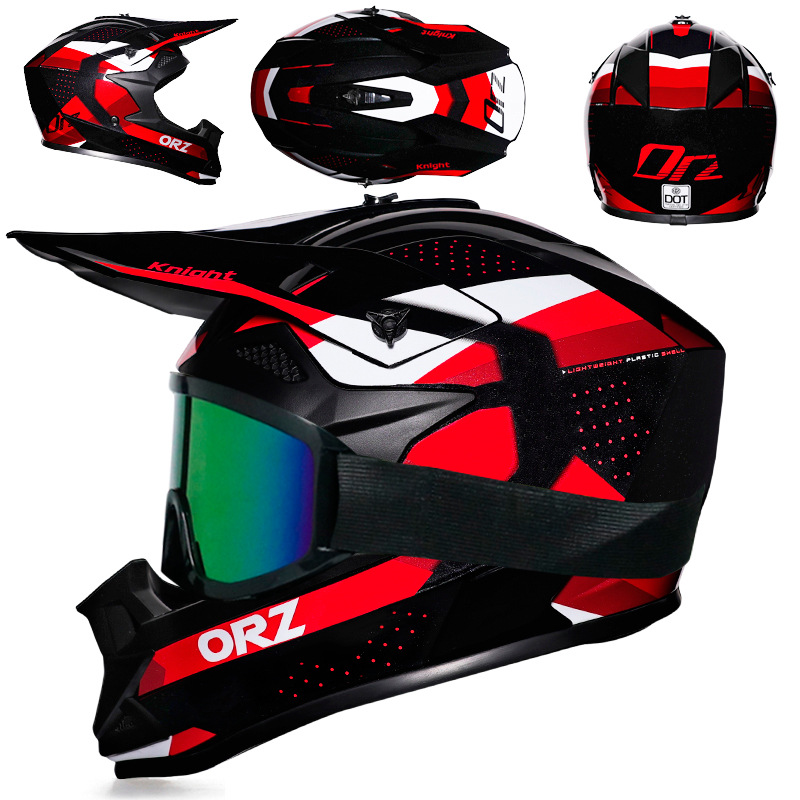 Orz transfronterizo consigue tres piezas de casco de equitación todoterreno O'Neal casco de hombres y mujeres Mountain Wild Racing transpirable casco todoterreno