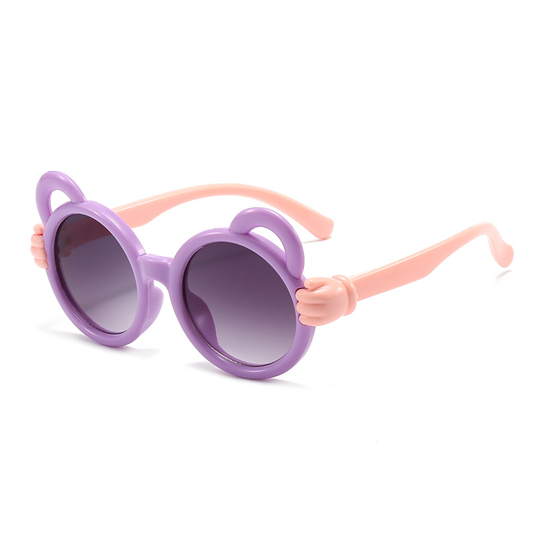 Gafas de Sol Infantiles de Oso de PC y AC con Protección UV400 para Protección Solar y Viajes
