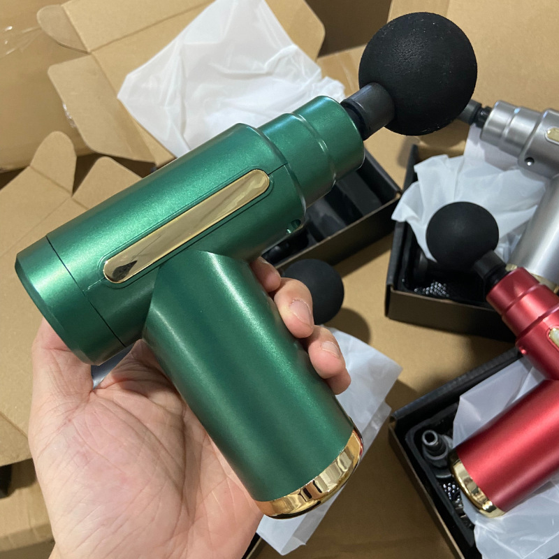 迷你筋膜枪多功能肌肉放松全身小型按摩器静音电动肩颈按摩改装头|undefined