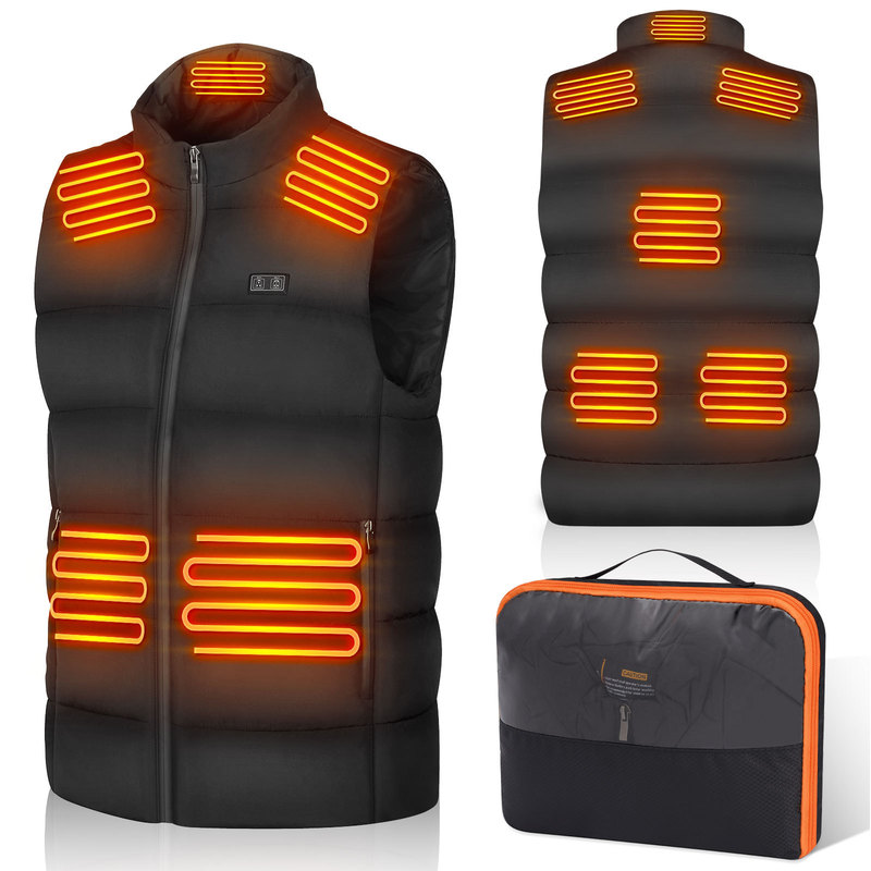 Men's 7.4V USB Heated Vest, 3-Second Quick Heating Electric Vest, Cross-Border Cold Protection and Warmth