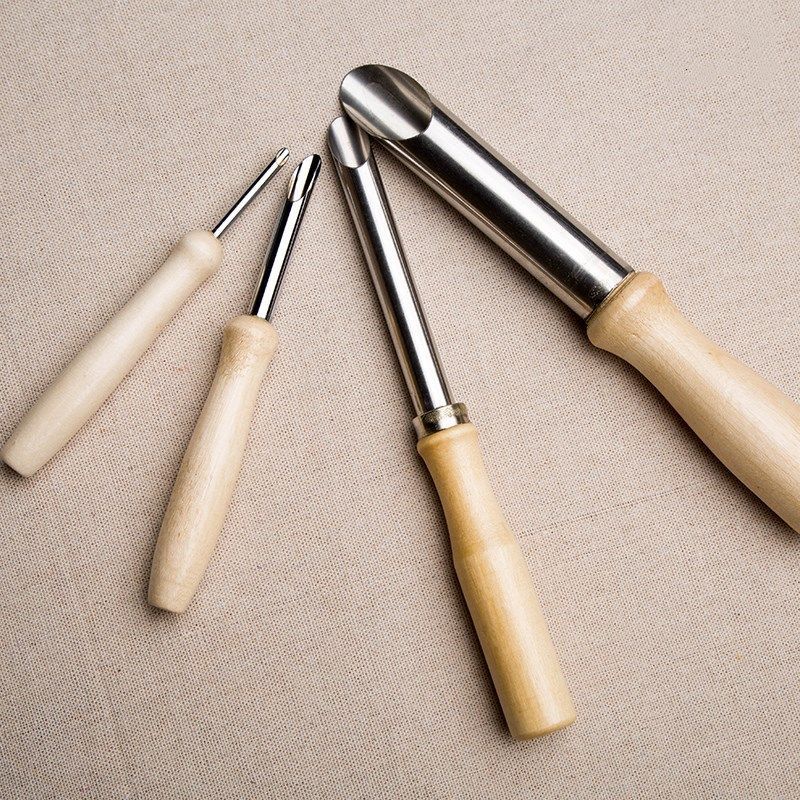 跨境diy4支打孔器陶艺工具 全圆打孔器套装 陶艺工具钻孔制壶工具