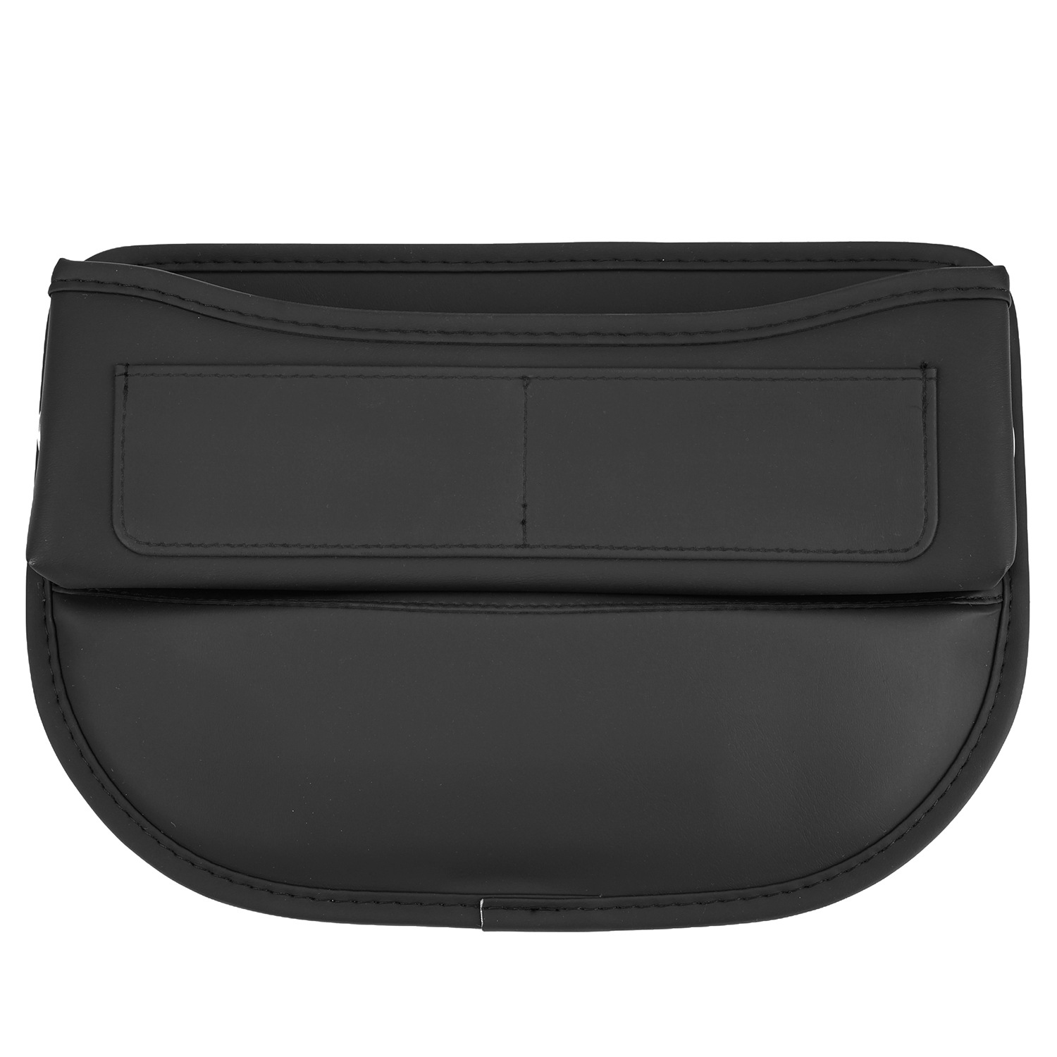 카드 슬롯이 있는 블랙 가죽