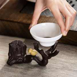 创意紫砂茶宠摆件茶壶盖置托茶漏架可养精品茶玩茶具茶道配件批发