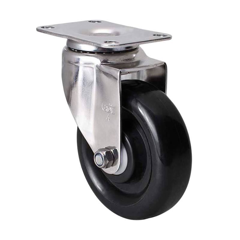 Rueda Giratoria Mediana de Acero Inoxidable S54-65 3/4/5 Pulgadas Direccional, Giratoria, Con freno