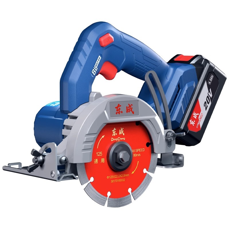 Dongcheng 20V dolomita DCZE125 máquina de corte de piedra eléctrica de litio sin escobillas máquina de recarga máquina de corte de sierra eléctrica puede cortar oblicuamente image 5