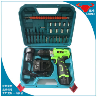 Blasting cow hand electric drill 12V Lithium electric drill power tool set drilling screw 10C power battery home improvement tool