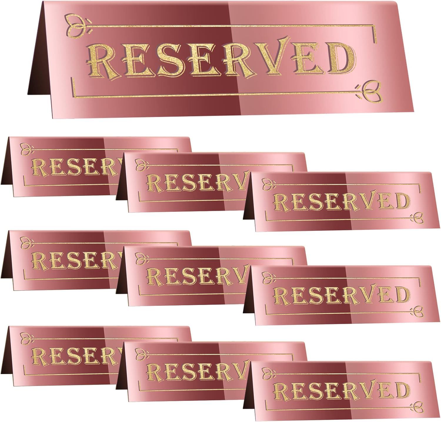 로즈 골드 웨딩 테이블 사인