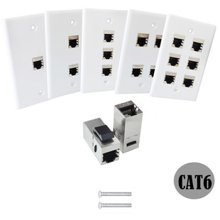 At6 Shielded American Panel 7cm Wall Socket Panel Free 51C Plug Module 11 Category 6 Welding Signal