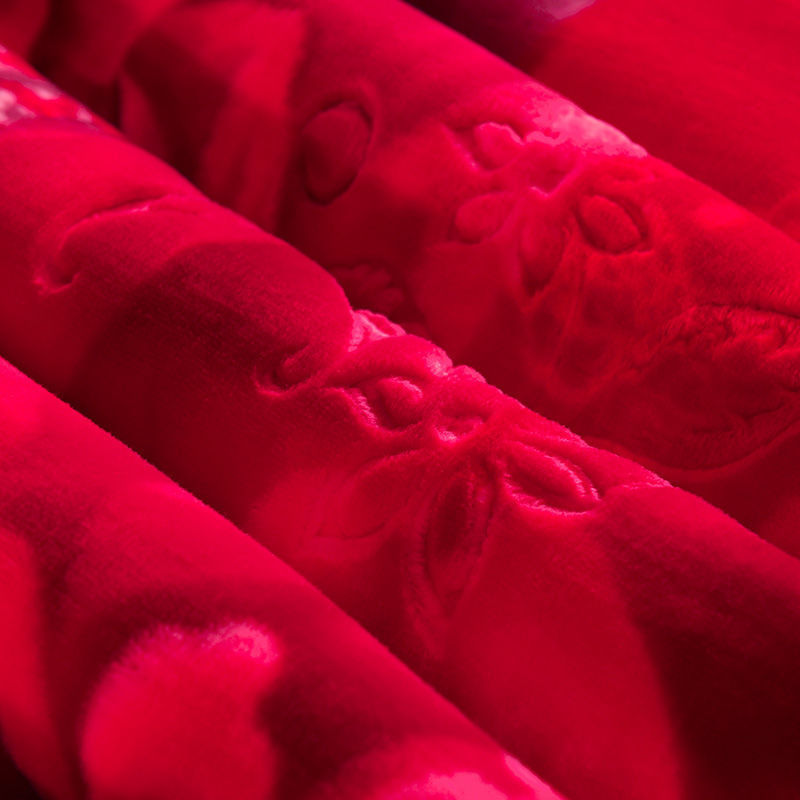 U7T 웨딩 담요 웨딩 레드 담요 하이 기어 더블 선물 담요 배달 포장 얇은 퀼트 담요 슈퍼 소프트