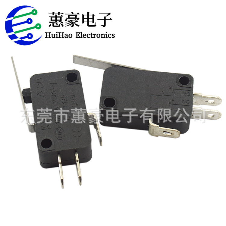 微动开关 8-1台阶脚直长柄 限位行程 大电流 可定各规格