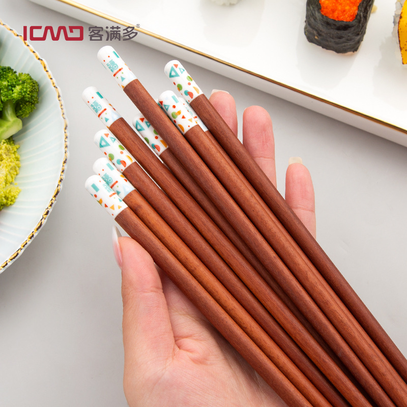 Fully stocked: Red Sandalwood Chopsticks from Manufacturer&mdash;Premium Solid Wood Dining Utensils with Ceramic Tips, Perfect as Gift or Household Set, Pack of 10 Pairs