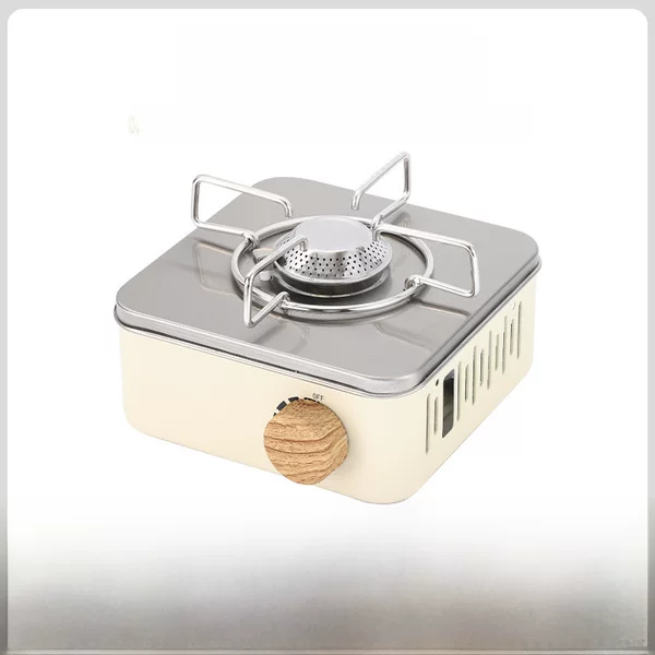 Outdoor camping Mini Card stove portable storage gas stove windproof stove picnic hot pot stove