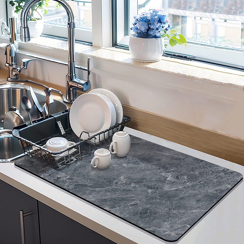 Bar de bar, almohadilla de absorción de barro, almohadilla de mesa, almohadilla de taza, almohadilla de drenaje de cocina, almohadilla de lavabo libre, almohadilla de aislamiento térmico para utensilios de cocina