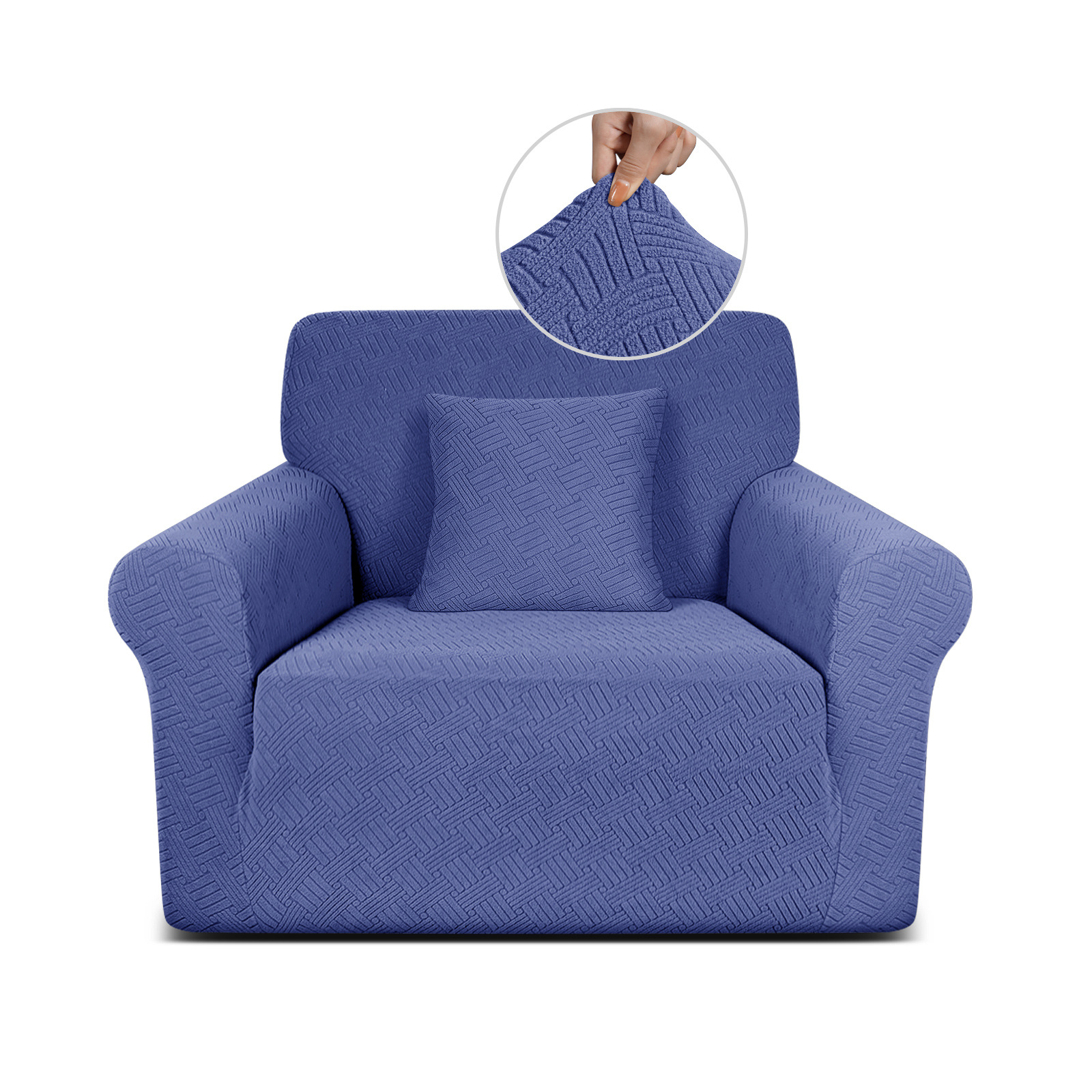 Versione copridivano elastico jacquard lavorato a maglia tutto compreso copridivano anti-gatto cuscino per divano per animali domestici_voghion.com