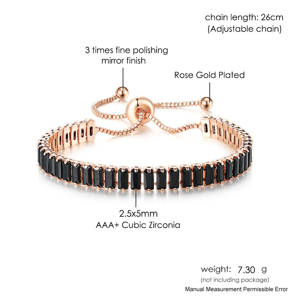 Fashion Geometric Copper Zircon Bracelets display picture 1