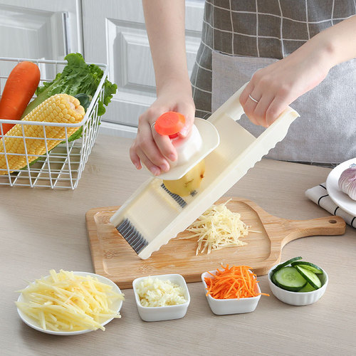 土豆丝擦丝切片刨丝器家用多功能厨房切菜切丝器擦子插菜板跨跨境