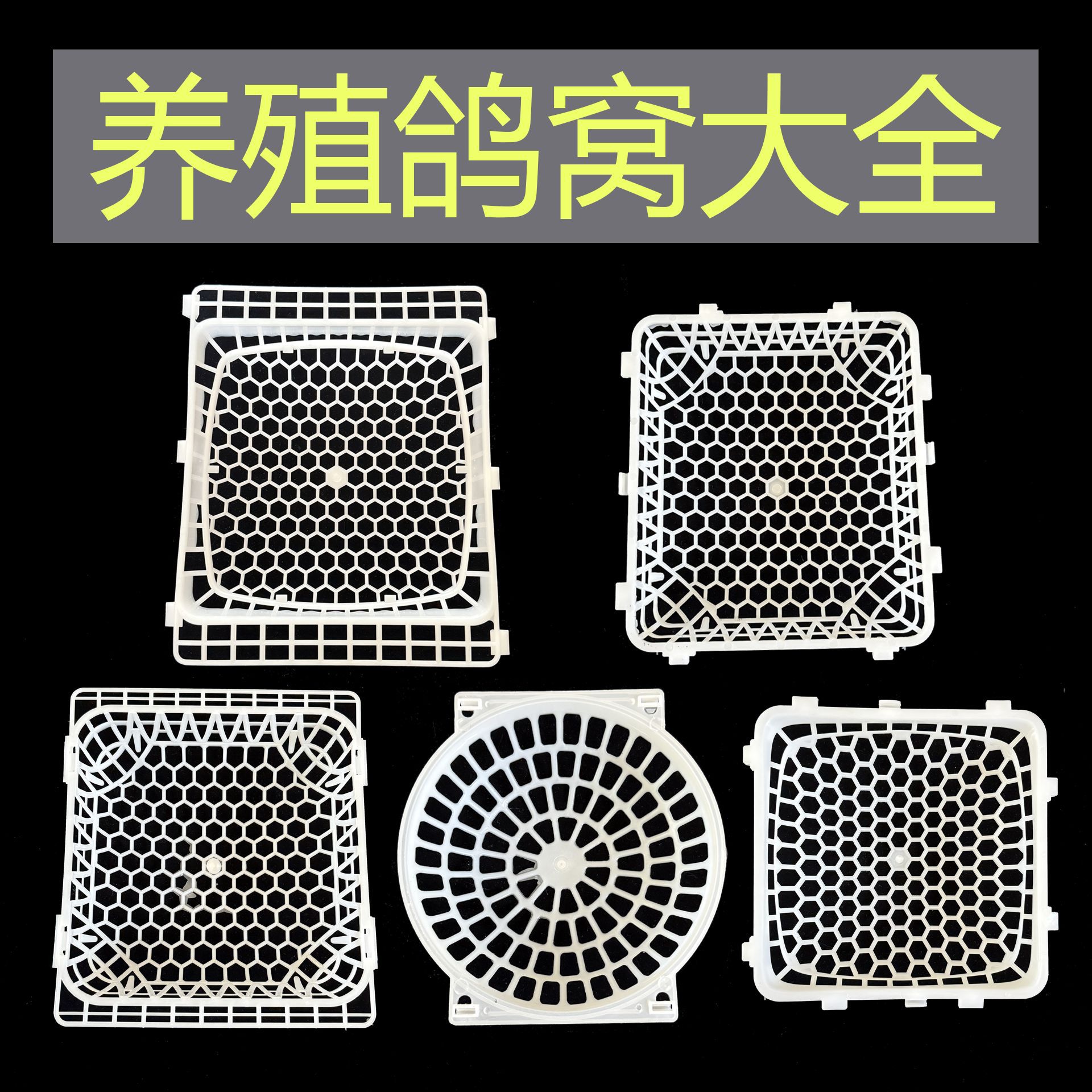鸽笼配件 鸽子窝23X26 塑料鸽窝 养殖用具加厚款广式鸽窝带小鸽子
