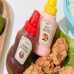 ミニ携帯ソース瓶弁当用日系サラダソースケチャップ分注瓶プラスチック調味料ソース瓶