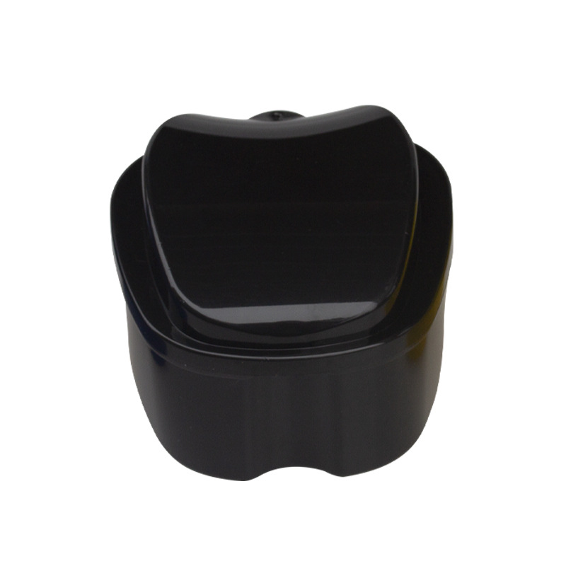 Caja de dentadura de boca completa Caja de almacenamiento de dientes de manzana Caja de dientes de plástico Caja de dientes de manzana Caja de dentadura de boca completa personalizable