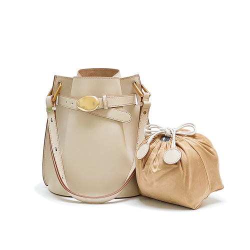 High version vegetable basket genuine leather women's bag large capacity bucket bag single shoulder crossbody bag women's cowhide handheld flower basket bag