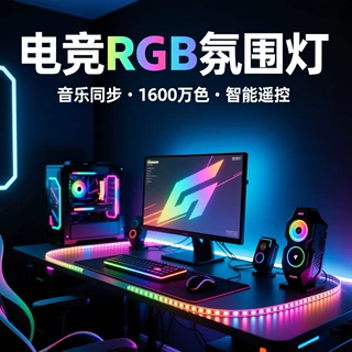 【RGB神光同步】电竞氛围灯带USB供电机箱显卡主板键盘外设灯效