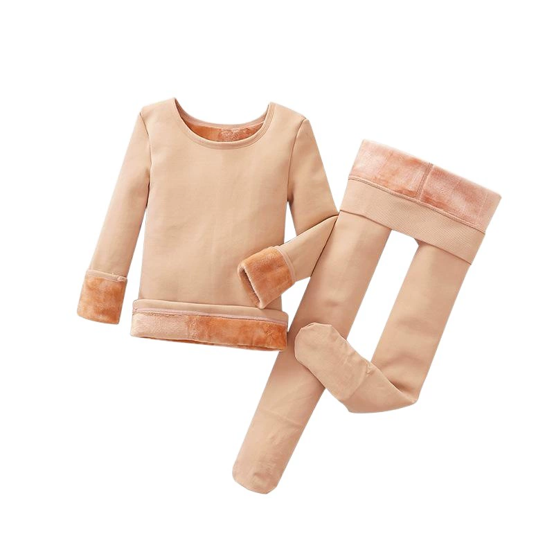 Детский базовый плащ телесного цвета Танцевальная Толстая Базовая рубашка Плотное представление для мальчиков и девочек Костюм для выступления Практика цвета кожи Осень и зима