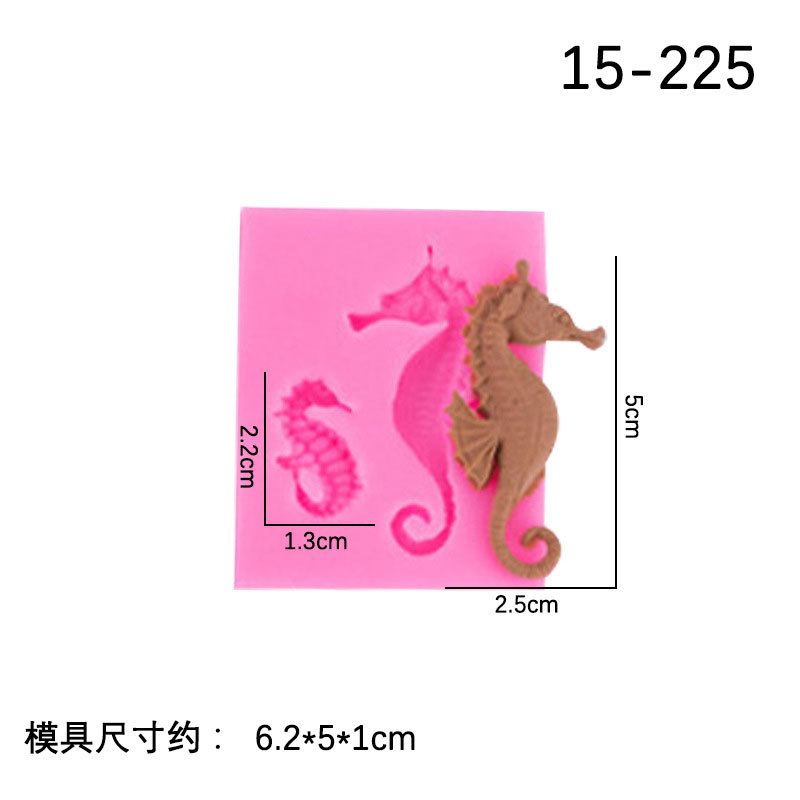 Hornear fondant molde de pastel de océano Concha molde de silicona cola de sirena piezas de decoración de pastel de chocolate