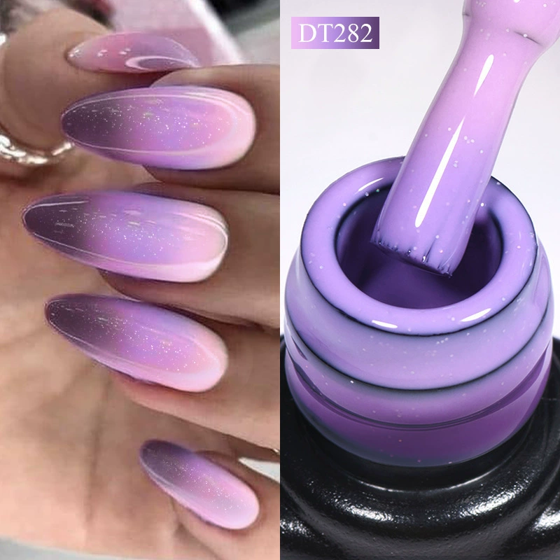 7 мл мерцающий блестящий термальный гель-лак для ногтей Flash термальный гель-лак для ногтей