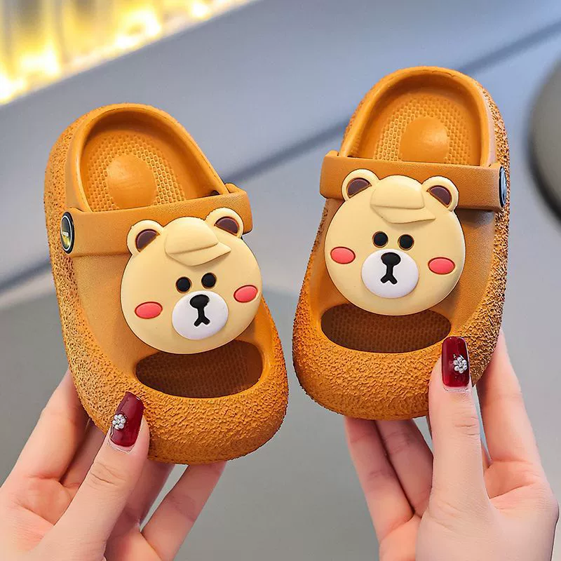 Детская обувь «крокодил», детские летние сандалии для мальчиков 1–3 лет, 2 года, милые домашние нескользящие сандалии с героями мультфильмов, оптовая продажа