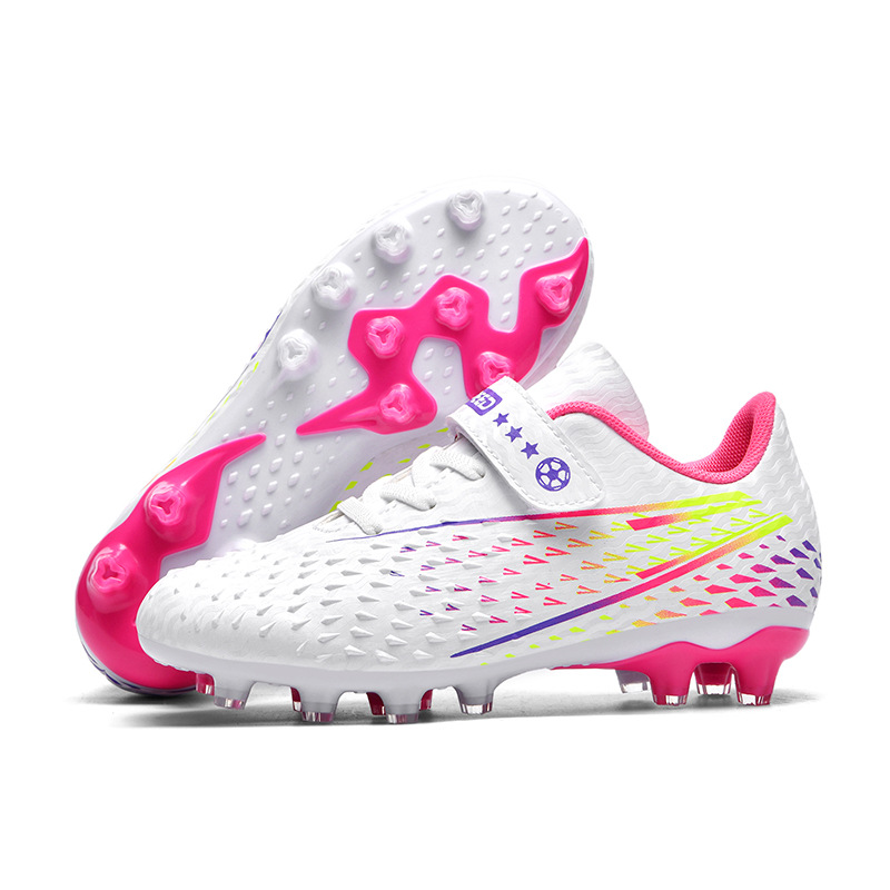 Falcon zapatos de fútbol con velcro para niños y niñas competencia uñas rotas estudiantes de primaria y secundaria sin cordones zapatos de entrenamiento profesional