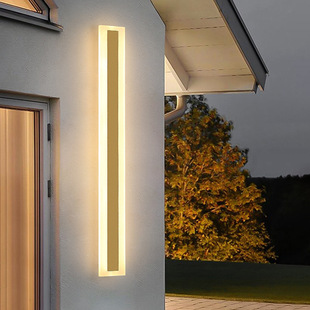 Golden travel minimalistic LED modern wall sconce for country house for gazebo